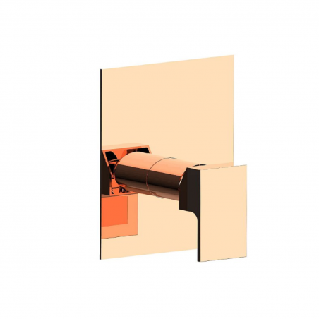 F.lli Frattini Vitadue, Single lever recessed 1 way, brass plate