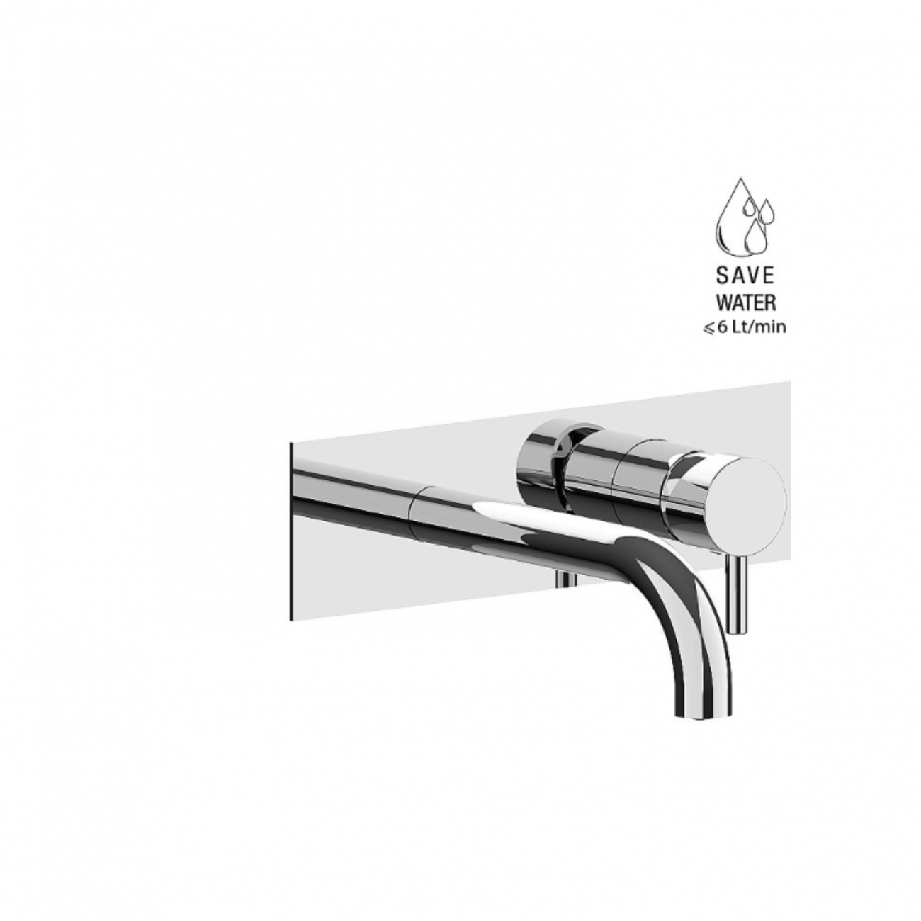 F.lli Frattini Pepe XL, Battery washbasin wall, brass plate