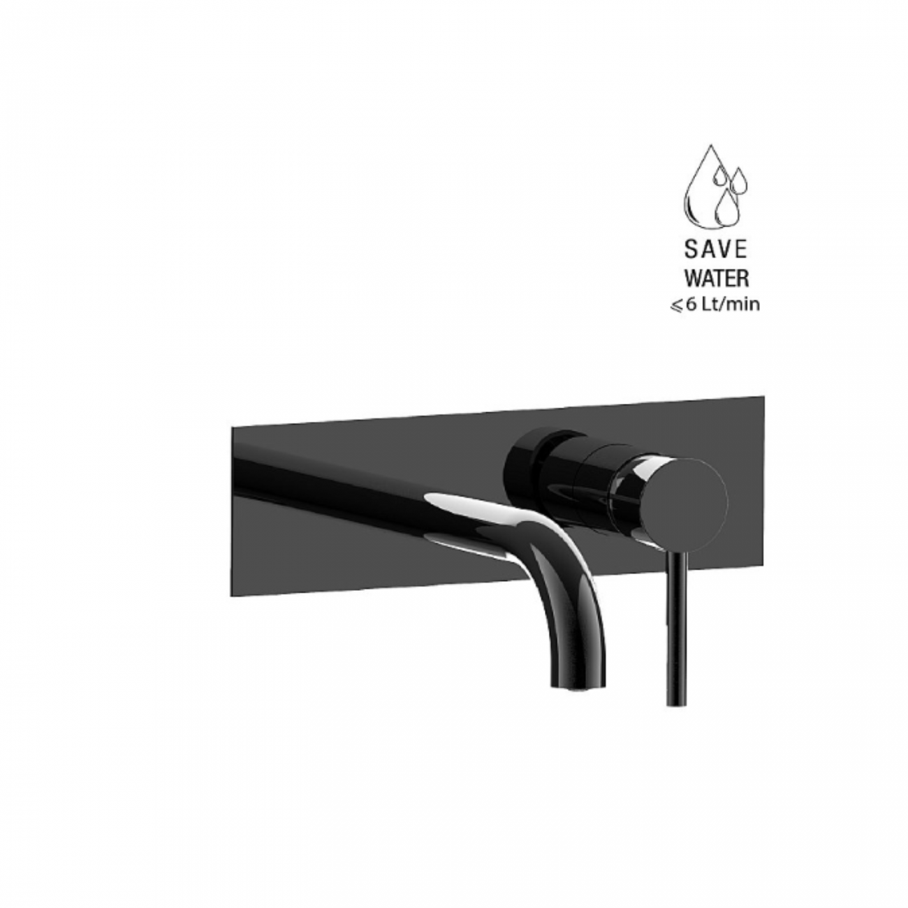 F.lli Frattini Pepe XL, Wall-mounted washbasin battery without drain