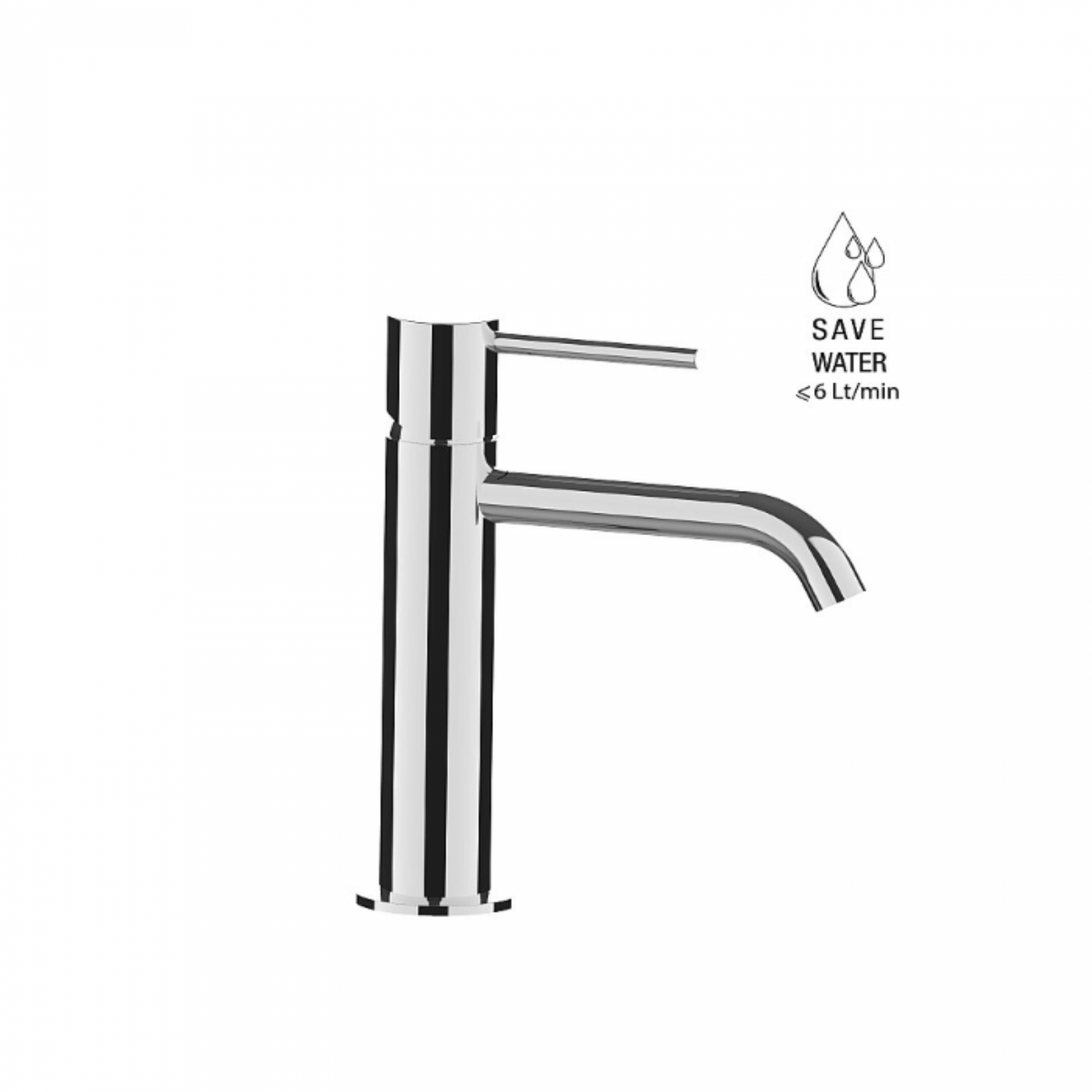 F.lli Frattini Pepe XL, Single-lever washbasin mixer without pop-up waste