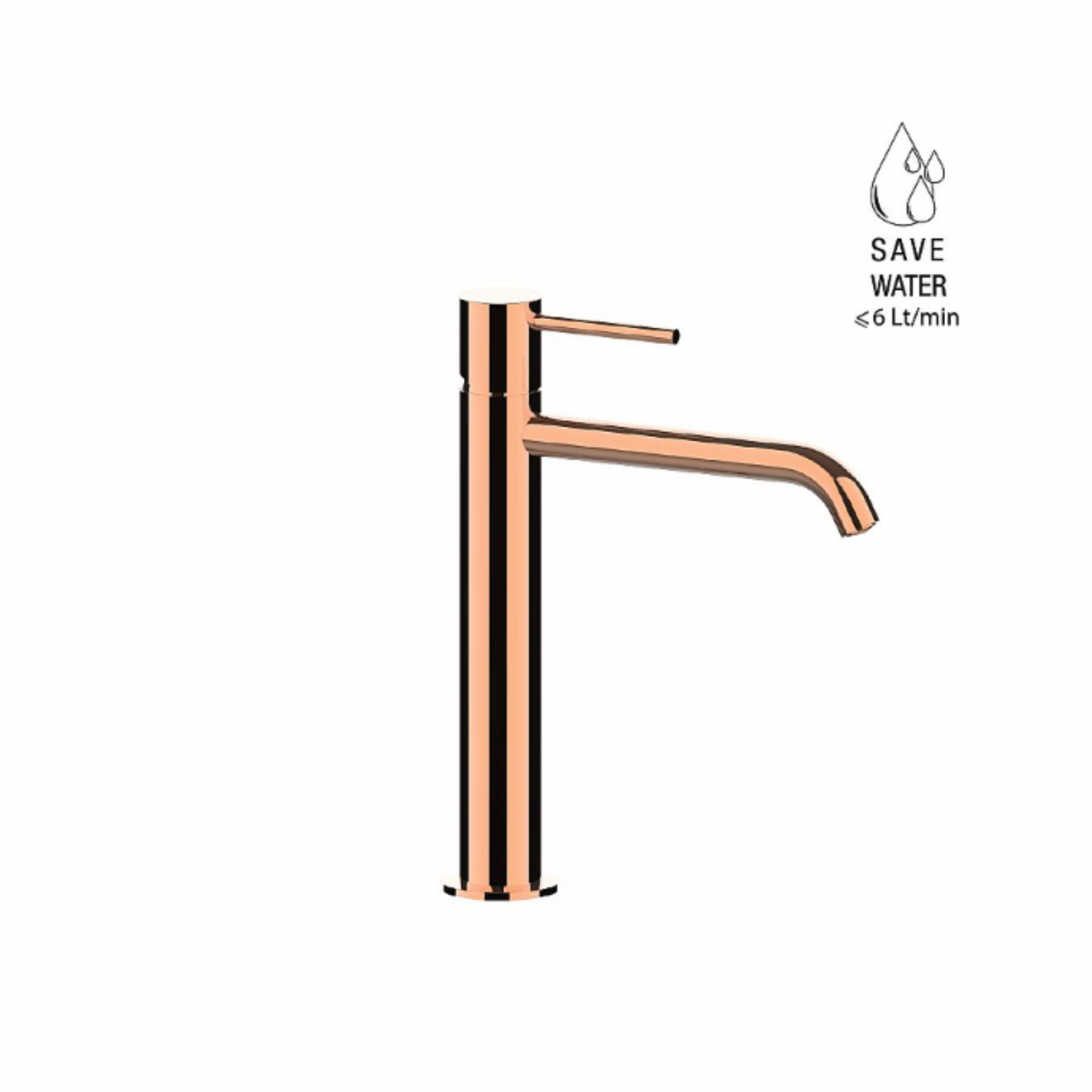 F.lli Frattini Pepe XL, Medium version single-lever washbasin mixer without waste