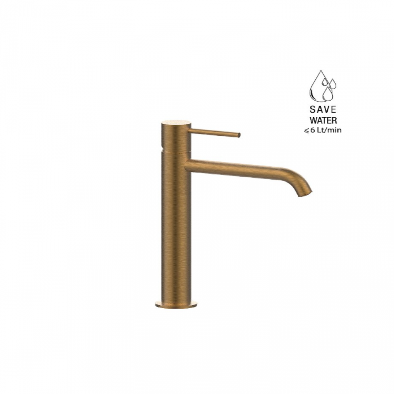 F.lli Frattini Pepe XL, Medium version single-lever washbasin mixer without waste