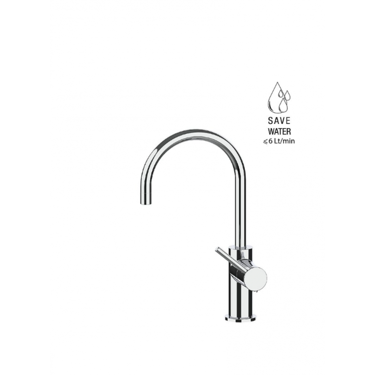 F.lli Frattini Pepe XL, Single lever washbasin swivel bridge barrel