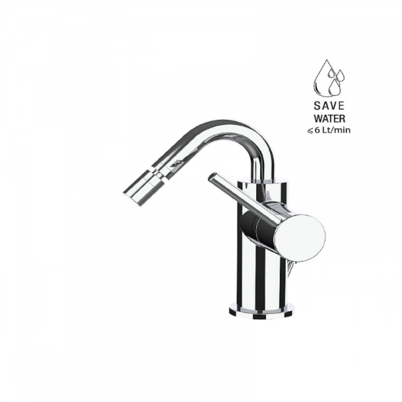 F.lli Frattini Pepe XL, Single lever for bidet swivel bridge barrel