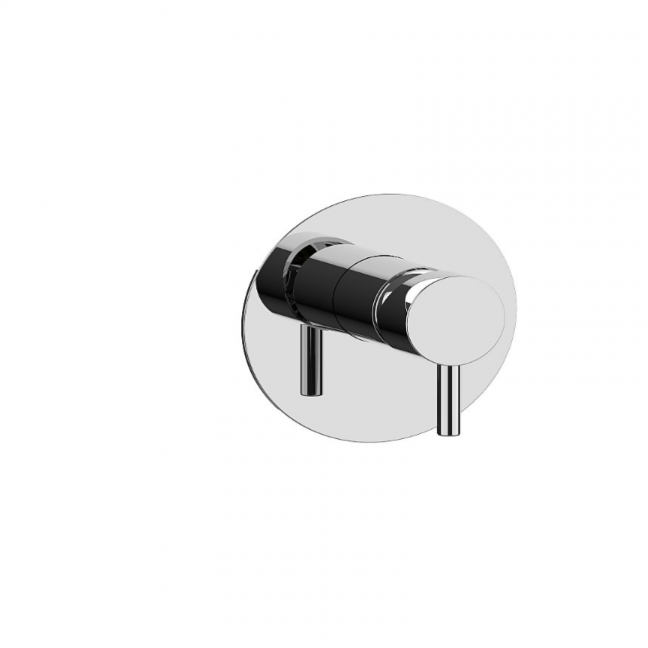 F.lli Frattini Pepe XL, Single-lever recessed shower, brass plate