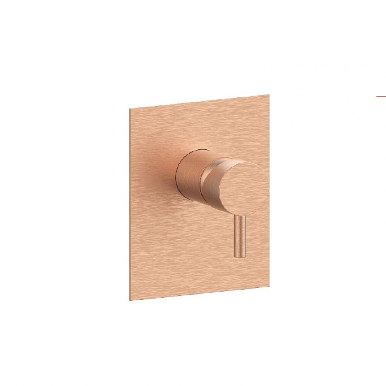 F.lli Frattini Pepe XL, Monocommande encastré pour douche, plaque en laiton