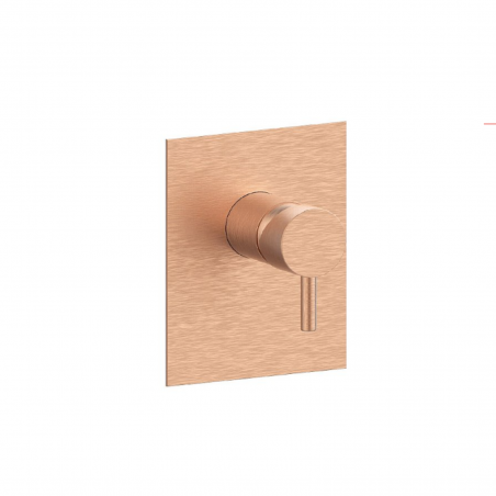 F.lli Frattini Pepe XL, Monocommande encastré pour douche, plaque en laiton