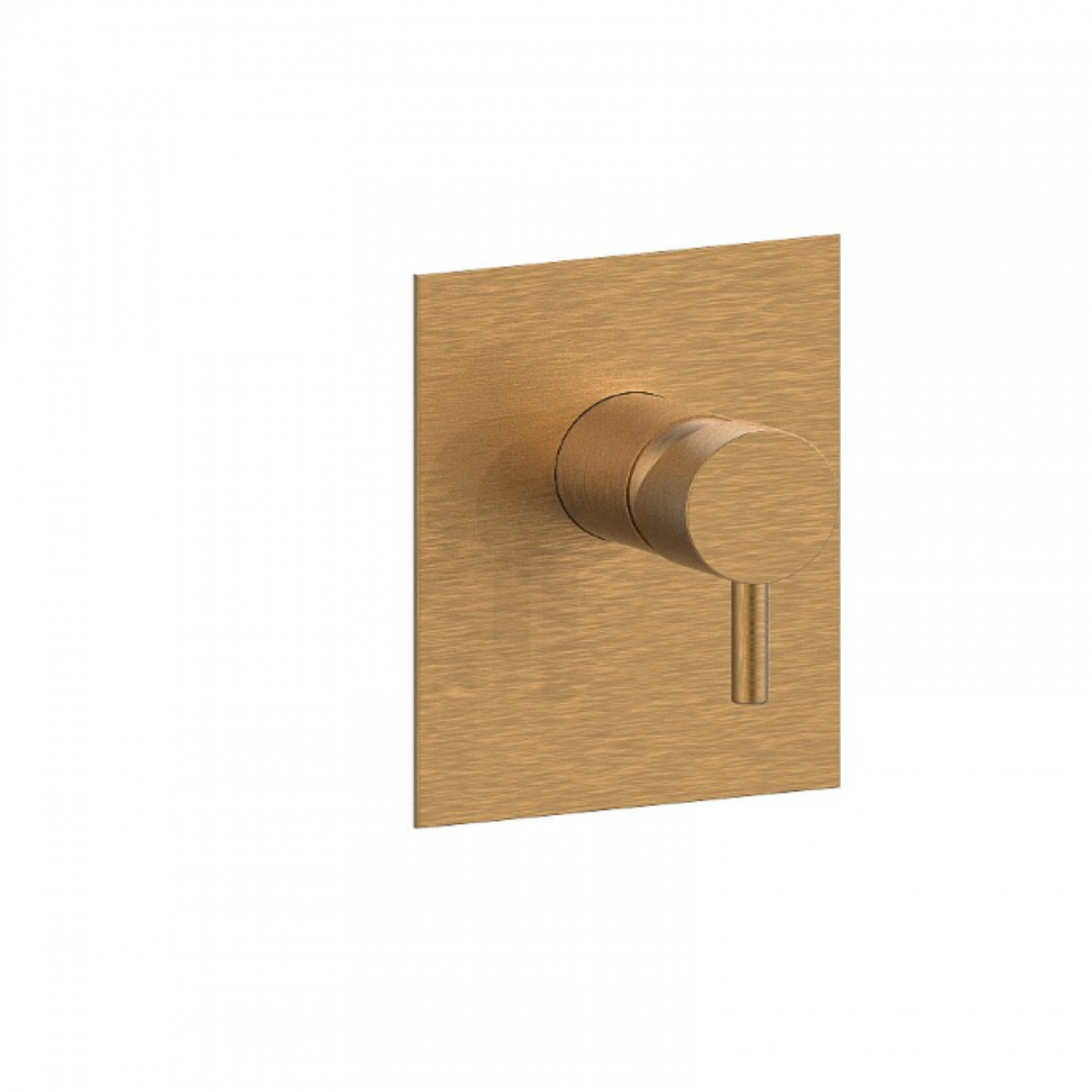 F.lli Frattini Pepe XL, Monocommande encastré pour douche, plaque en laiton