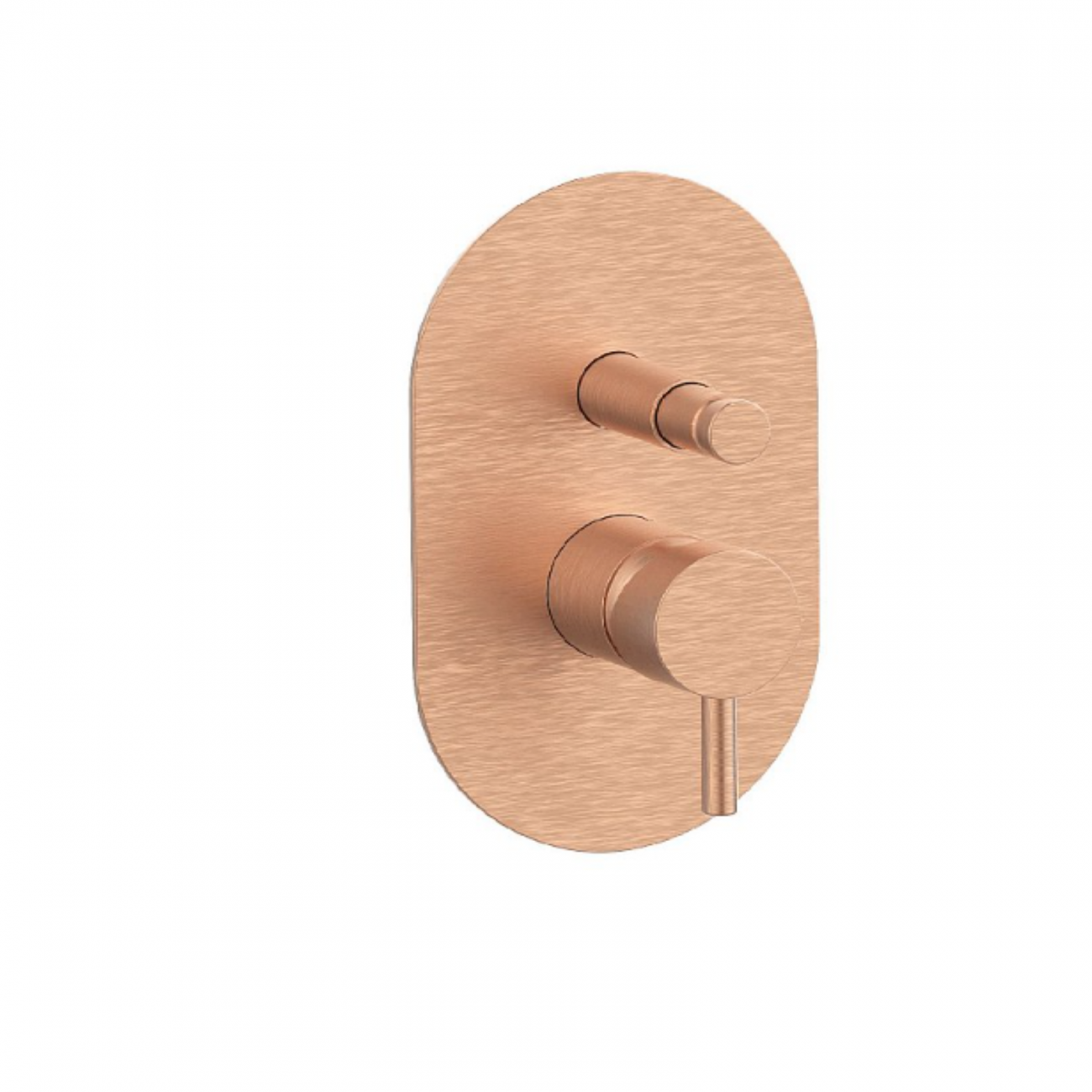 F.lli Frattini Pepe XL, Monocomando incasso con deviatore, piastra in ottone