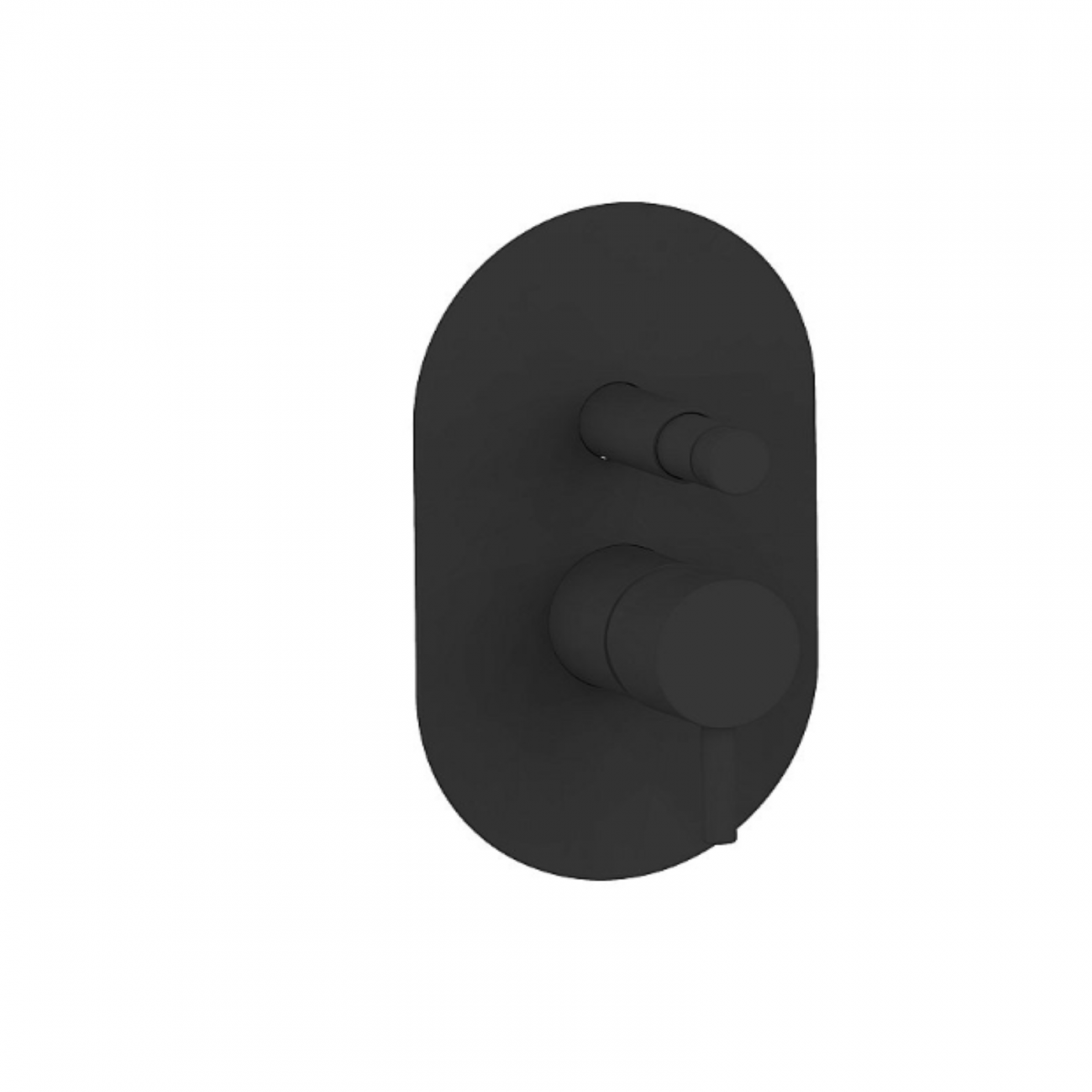 F.lli Frattini Pepe XL, Monocomando incasso con deviatore, piastra in ottone