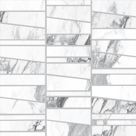 Ragno Bistrot Mosaico Trapezi Paonazzetto Glossy