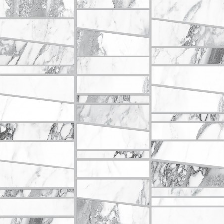 Ragno Bistrot Mosaico Trapezi Paonazzetto Glossy