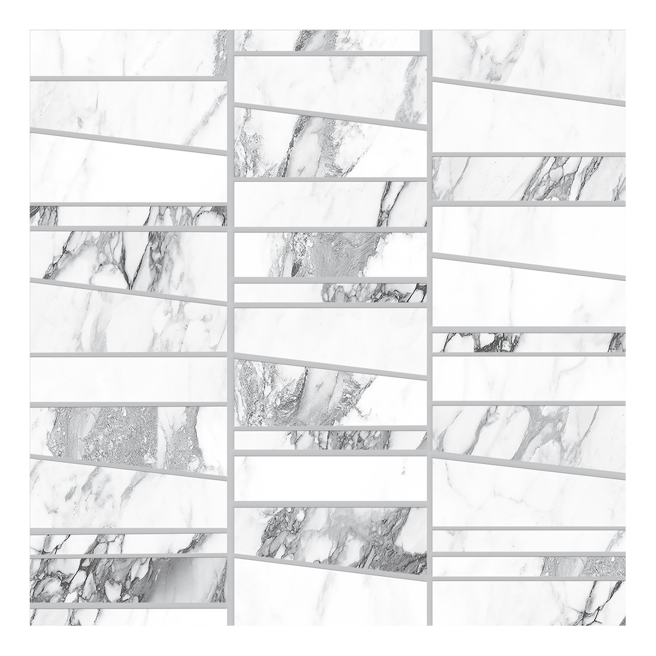 Ragno Bistrot Mosaico Trapezi Paonazzetto Glossy