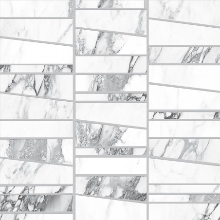 Ragno Bistrot Mosaico Trapezi Paonazzetto Glossy