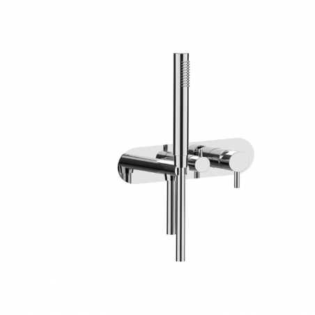 F.lli Frattini Pepe XL, Single-lever recessed 2-way, with fixed shower at rest