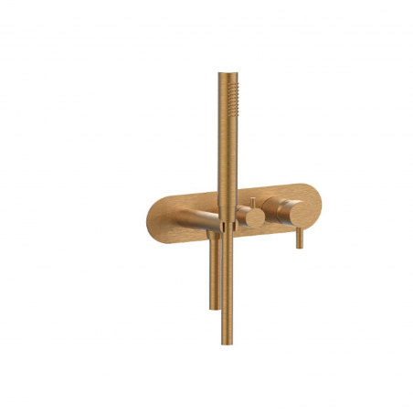 F.lli Frattini Pepe XL, Single-lever recessed 2-way, with fixed shower at rest