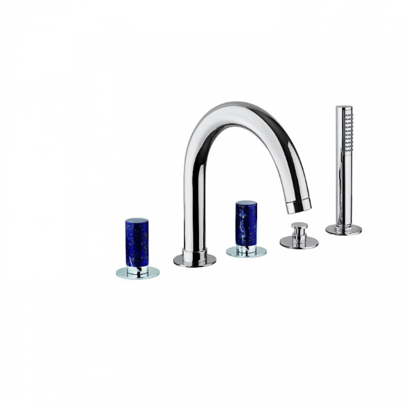 F.lli Frattini Pepe M Style, Batterie pour bord de baignoire avec bouche