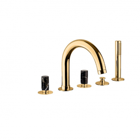 F.lli Frattini Pepe M Style, Batterie pour bord de baignoire avec bouche