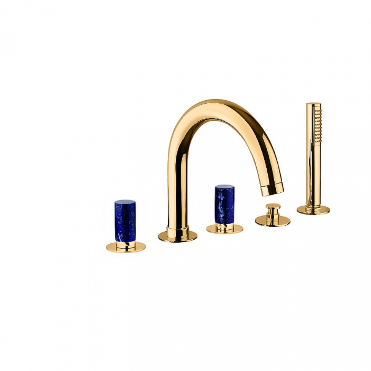 F.lli Frattini Pepe M Style, Batterie pour bord de baignoire avec bouche