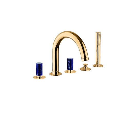 F.lli Frattini Pepe M Style, Batterie pour bord de baignoire avec bouche