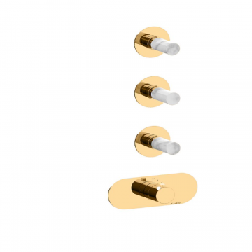 F.lli Frattini Pepe M Style, Built-in thermostatic shower mixer 3 ways