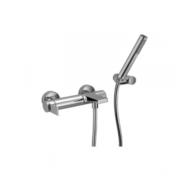 F.lli Frattini Gaia, External single-lever bath mixer with duplex shower