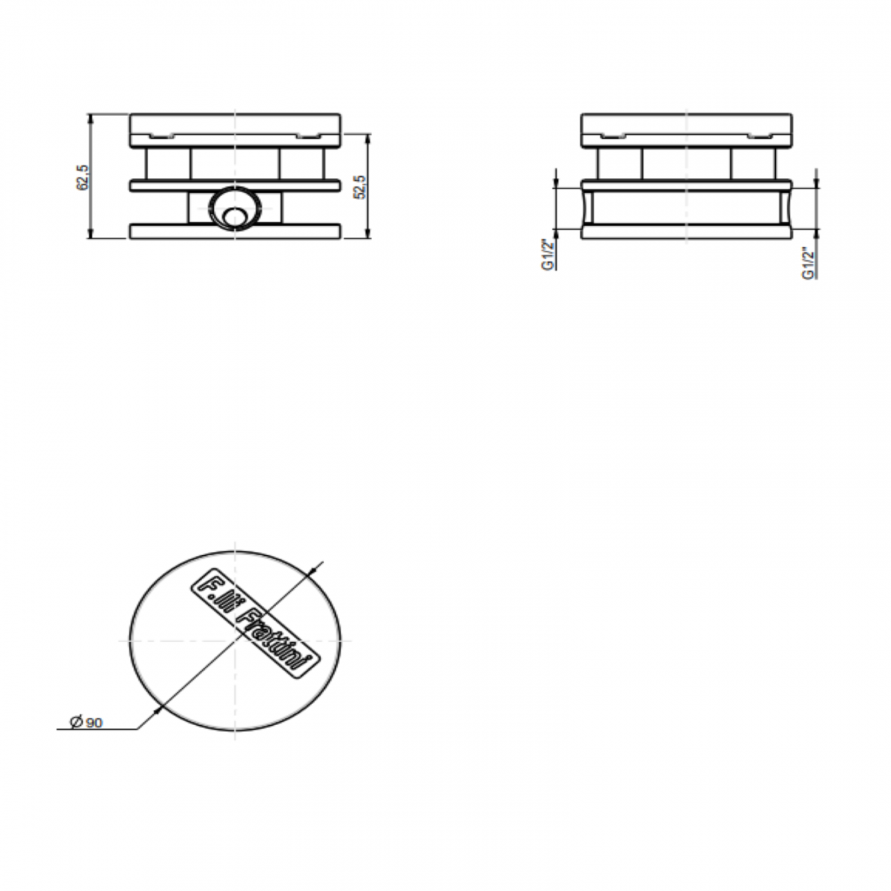 F.lli Frattini Gaia, Single lever bath floor