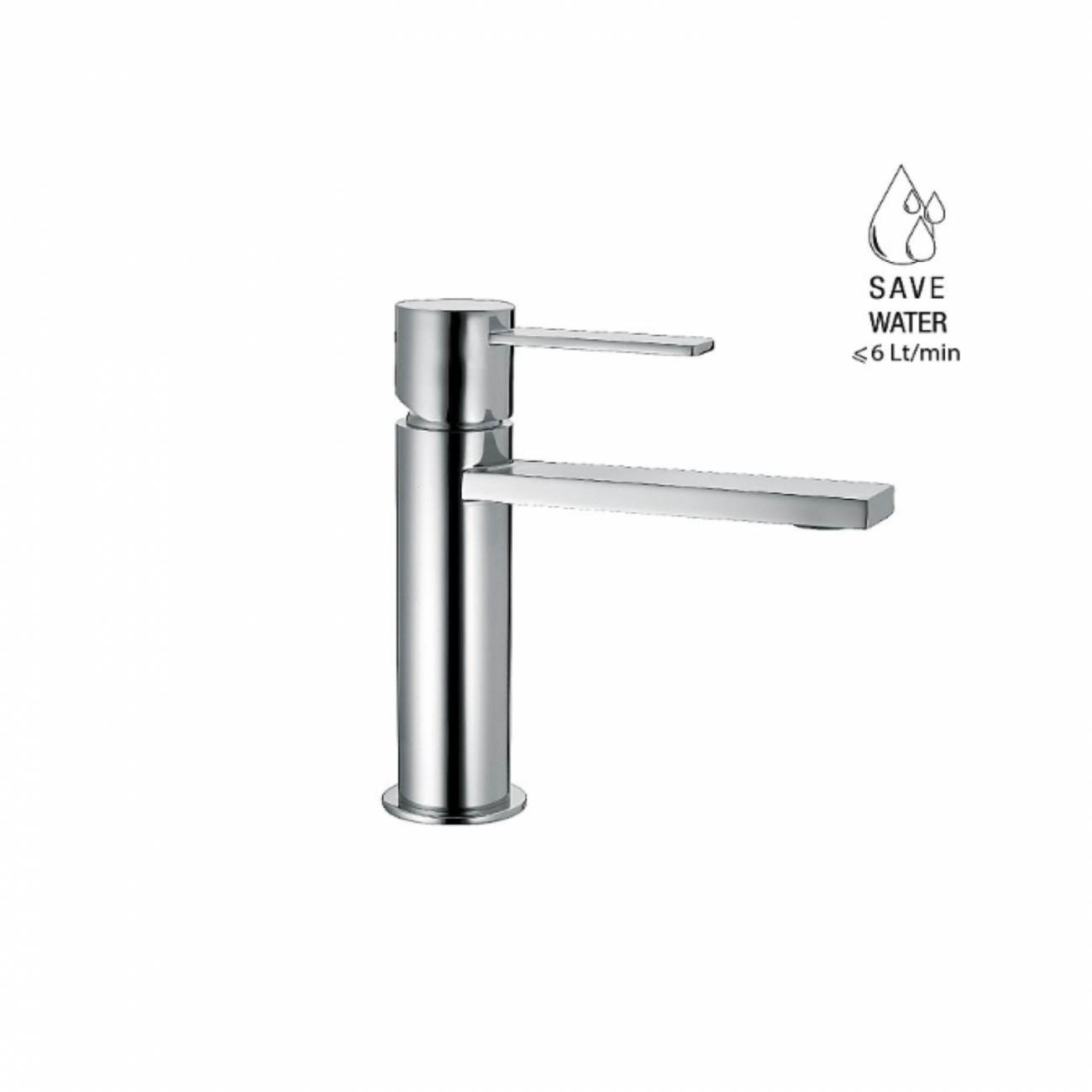 F.lli Frattini Gaia, Single-lever washbasin mixer without pop-up waste