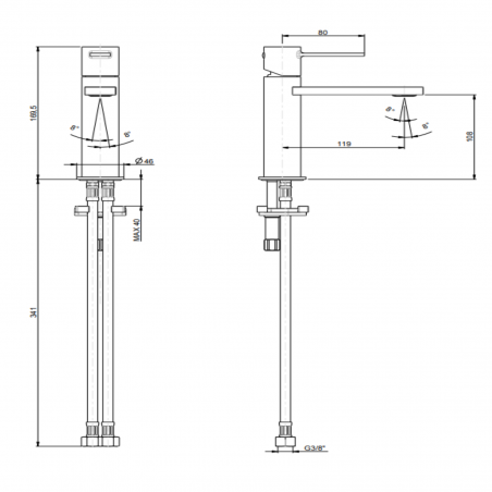 F.lli Frattini Gaia, Monocomando per lavabo senza scarico