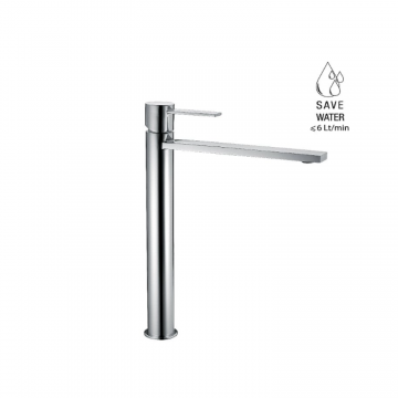 F.lli Frattini Gaia, High version single-lever washbasin mixer without waste