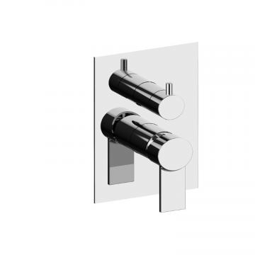 F.lli Frattini Gaia, Single-lever recessed 2-way, brass plate