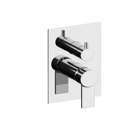 F.lli Frattini Gaia, Single-lever recessed 2-way, brass plate