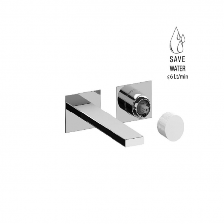 F.lli Frattini Gaia S, Battery washbasin wall mounted