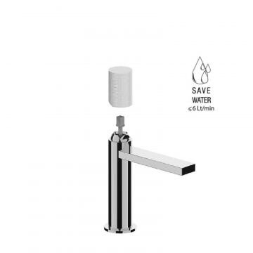 F.lli Frattini Gaia S, Single-lever washbasin mixer without pop-up waste