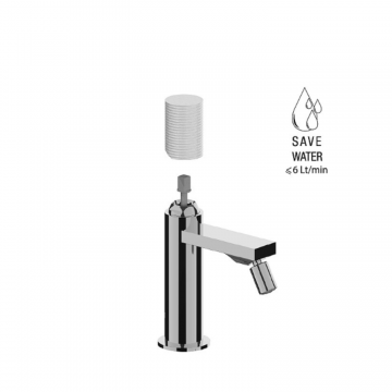 F.lli Frattini Gaia S, Single-lever bidet mixer without pop-up waste
