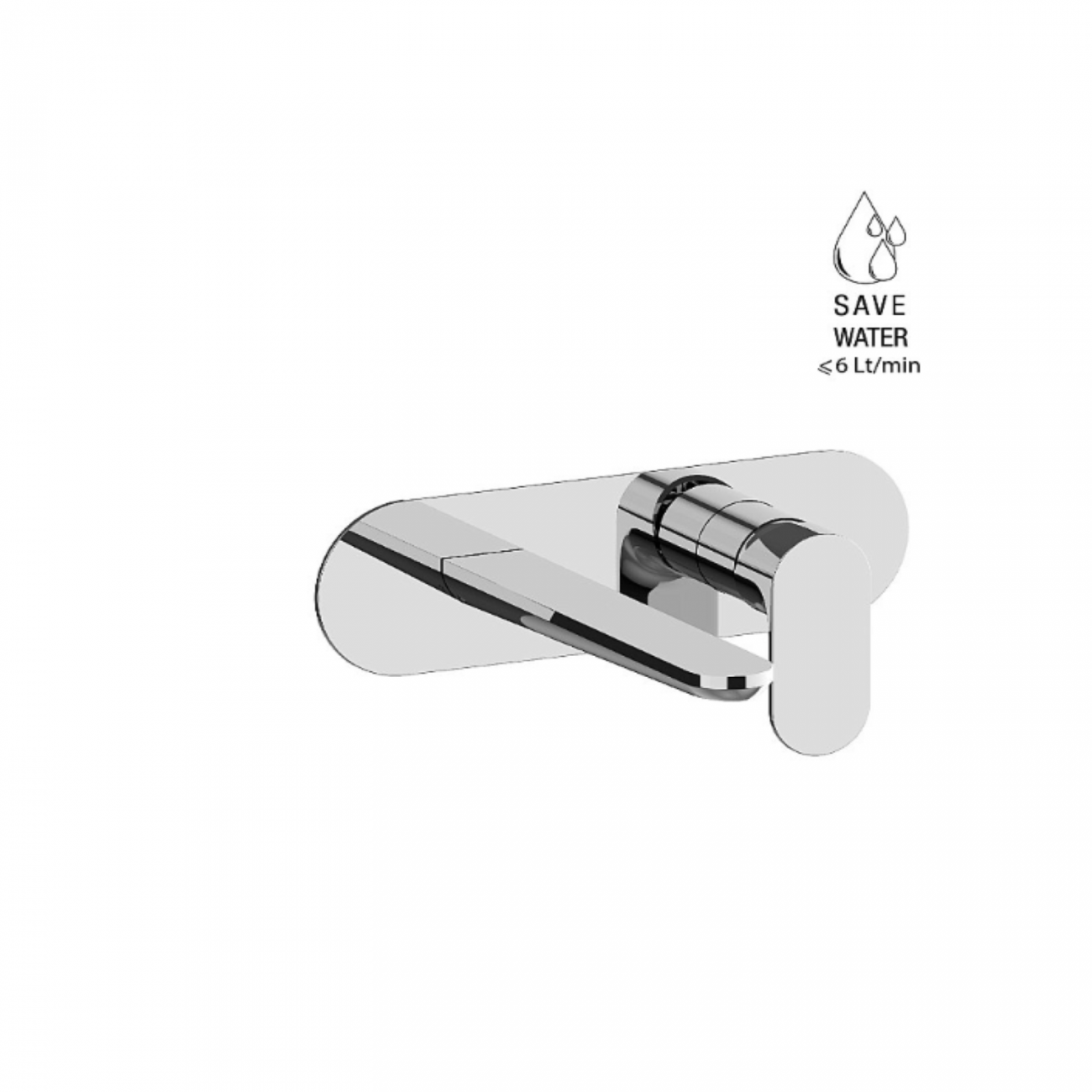 F.lli Frattini Lea, Batterie de lavabo mural sans décharge