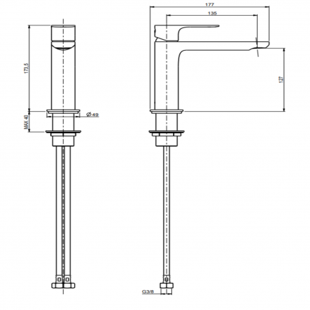 F.lli Frattini Lea, Monocomando per lavabo senza scarico