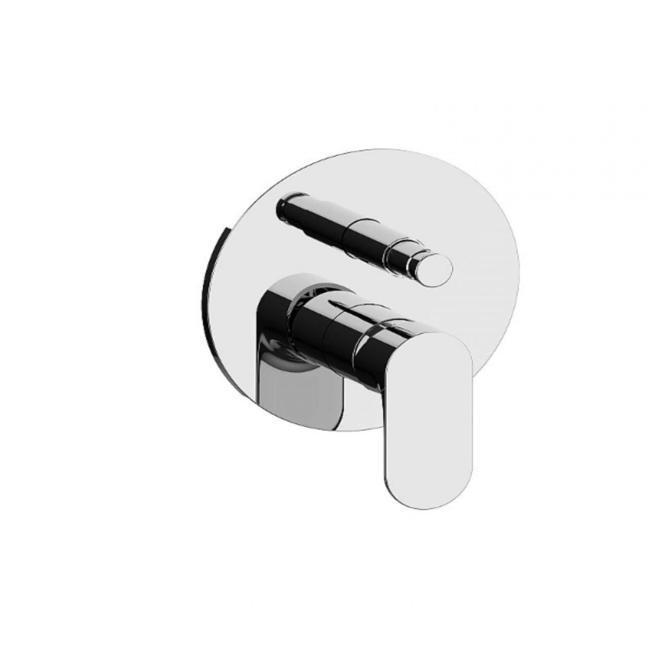 F.lli Frattini Lea, Monocommande encastrée avec déviateur, plaque en ABS