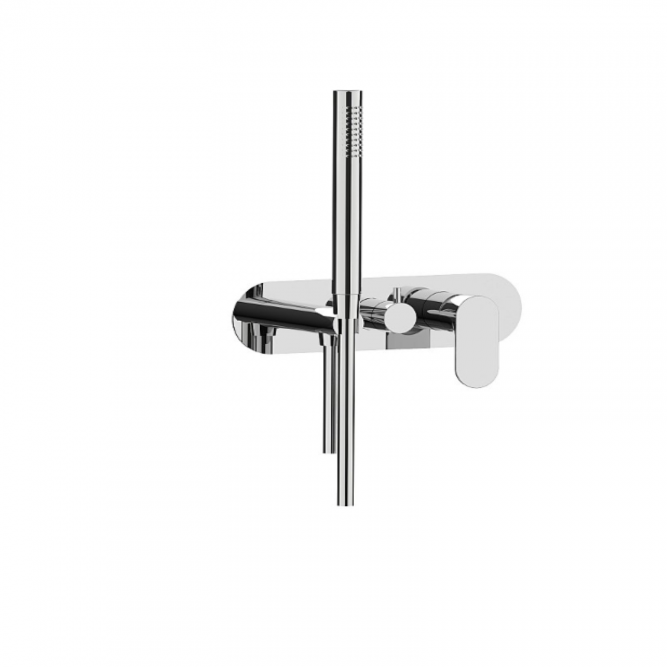 F.lli Frattini Lea,  Monocommande encastré avec déviateur 2 voies avec douche fixe au repos