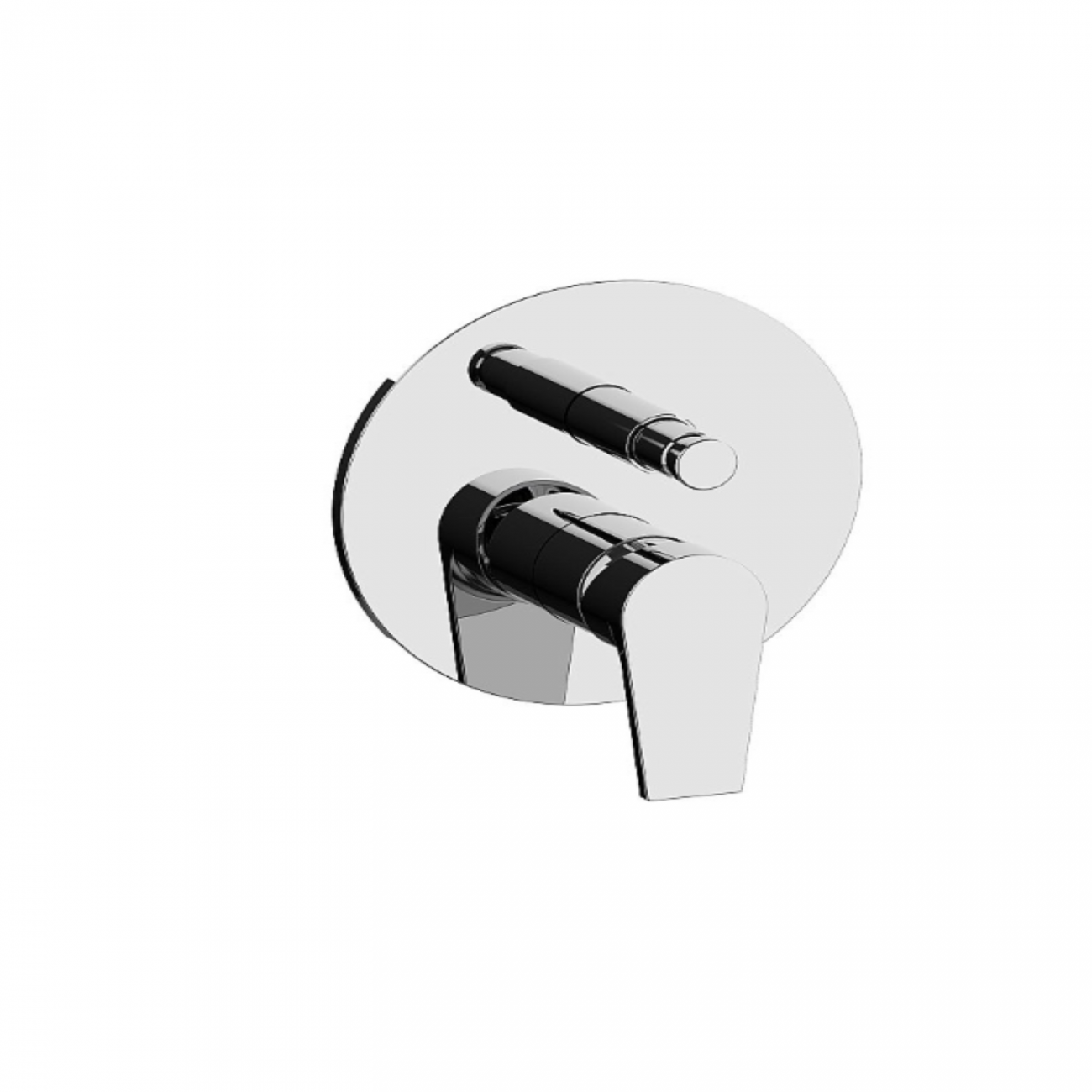 F.lli Frattini Gioia, Built-in single lever with automatic diverter, ABS plate