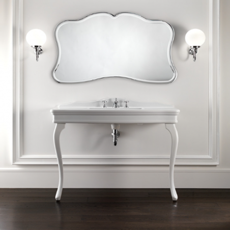 Devon&Devon Colette, Console avec plateau et pieds en céramique blanche