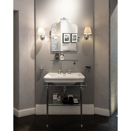 Devon&Devon Etoile, Console pour lavabo ETOILE avec porte-objets en verre