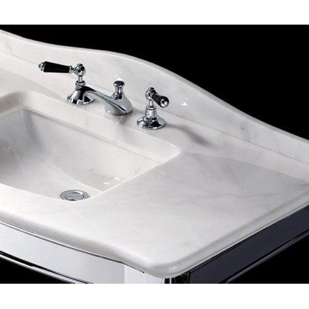 Devon&Devon Jacqueline, Consolle piano e lavabo Bianco Afyon