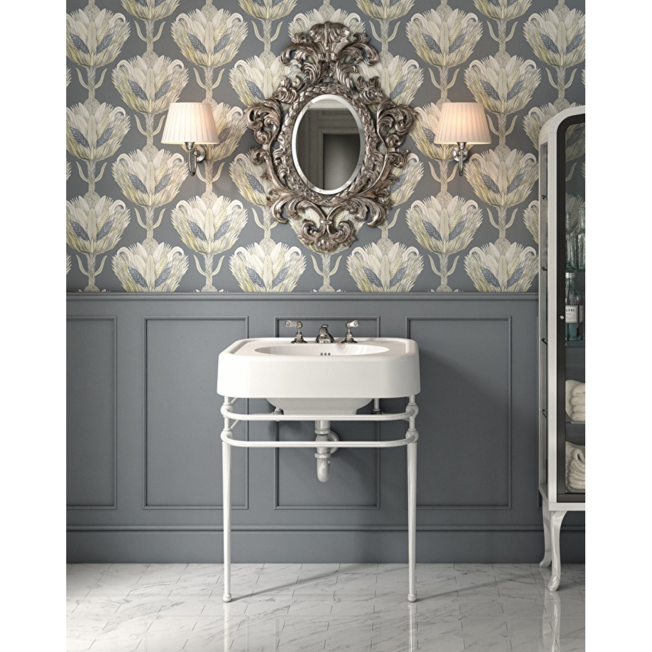 Devon&Devon Single Memphis, Consolle per lavabo Blues