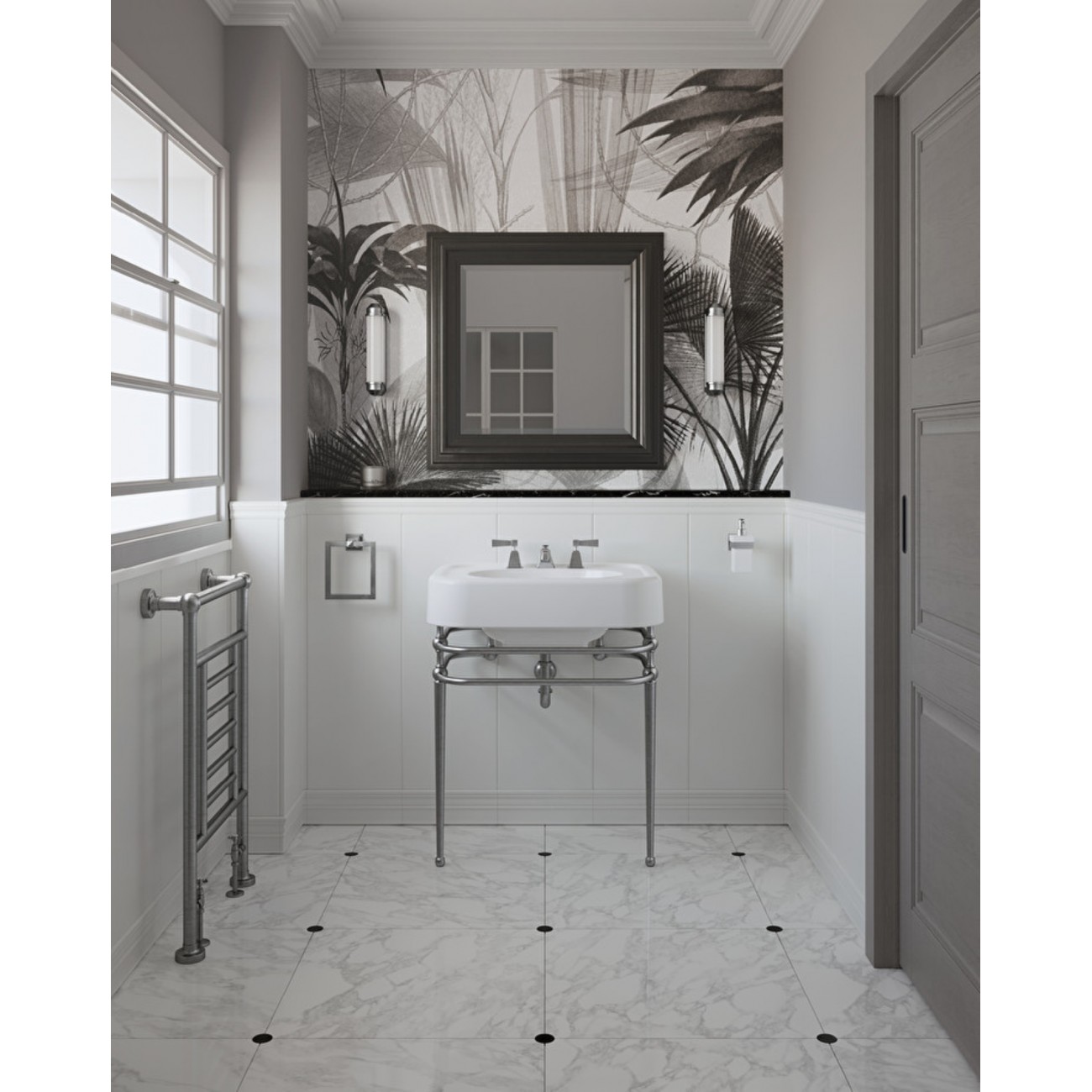 Devon&Devon Single Memphis, Consolle per lavabo Blues