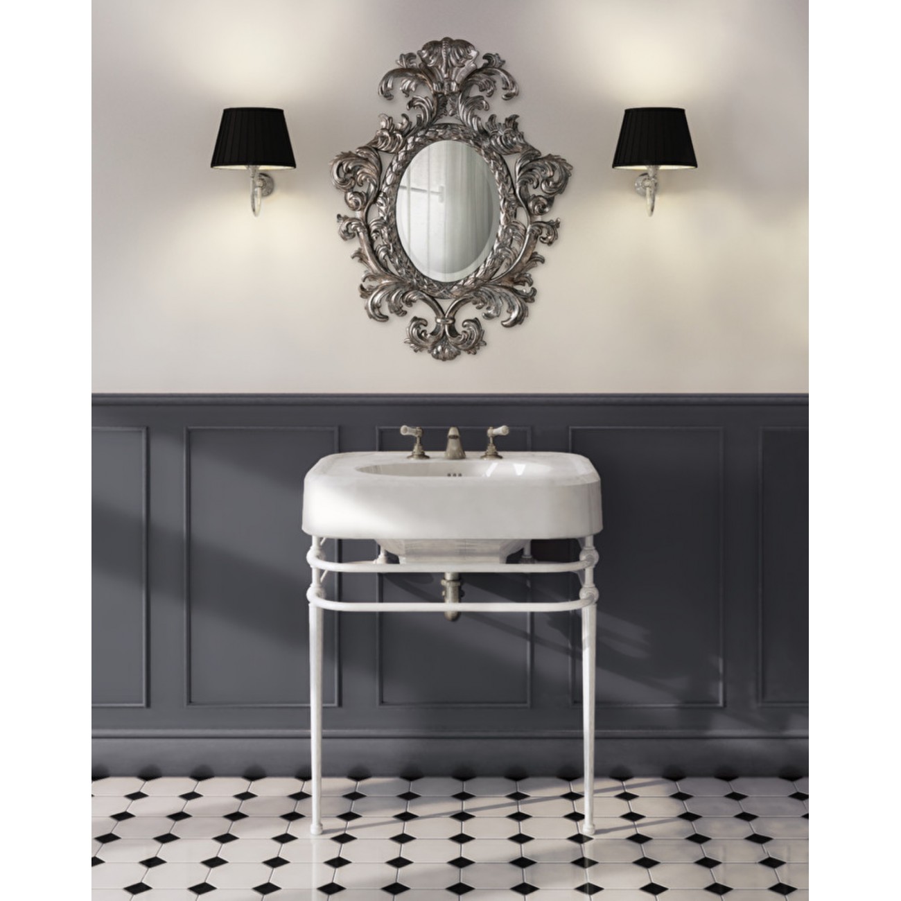 Devon&Devon Single Memphis, Consolle per lavabo Blues