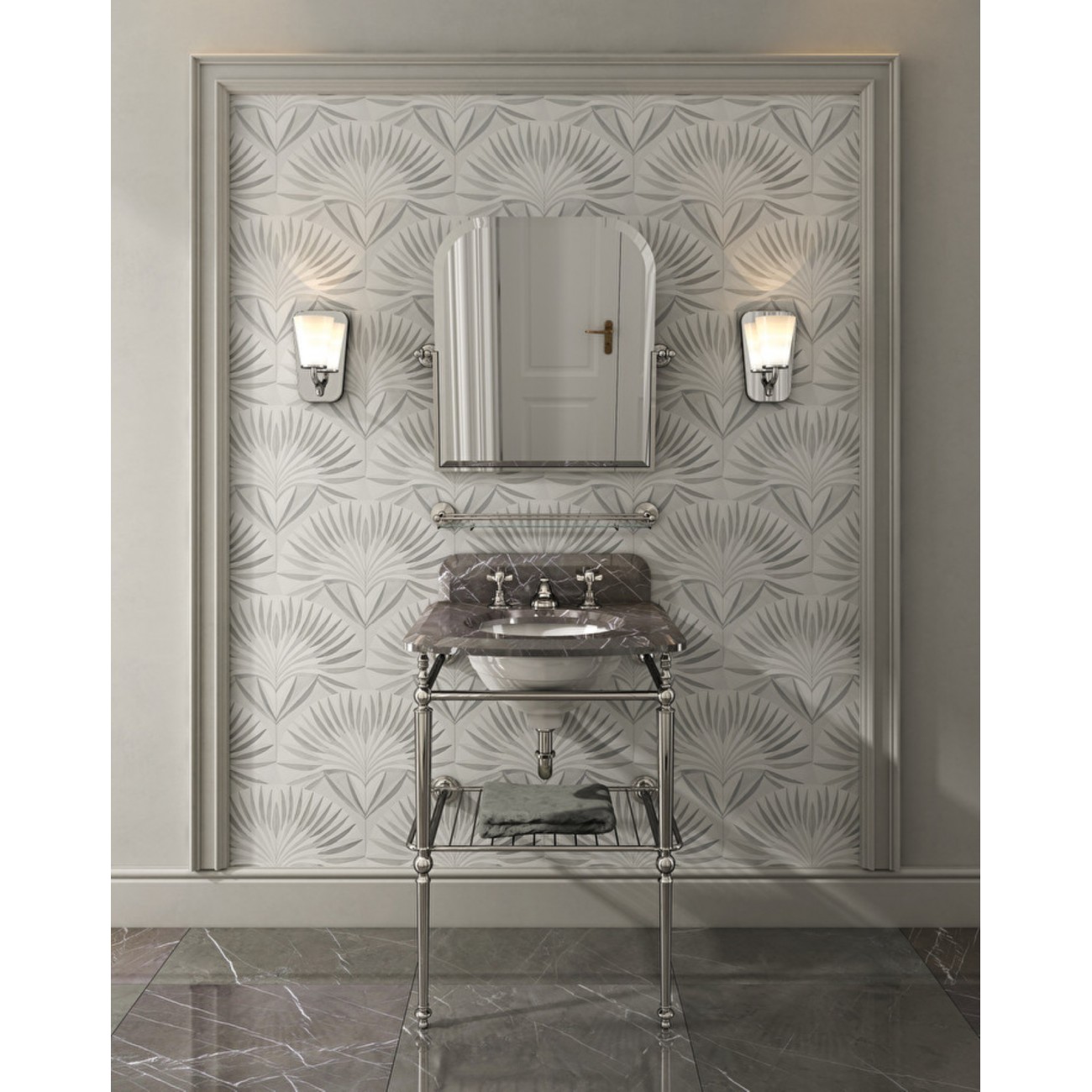 Devon&Devon Sound, Washbasin console with marble top