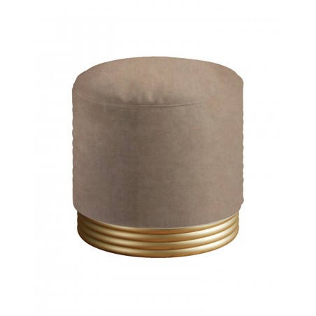 Devon&Devon Zelda, Makeup cabinet with matt satin brass profile, silver mirror, extra cremo marble top