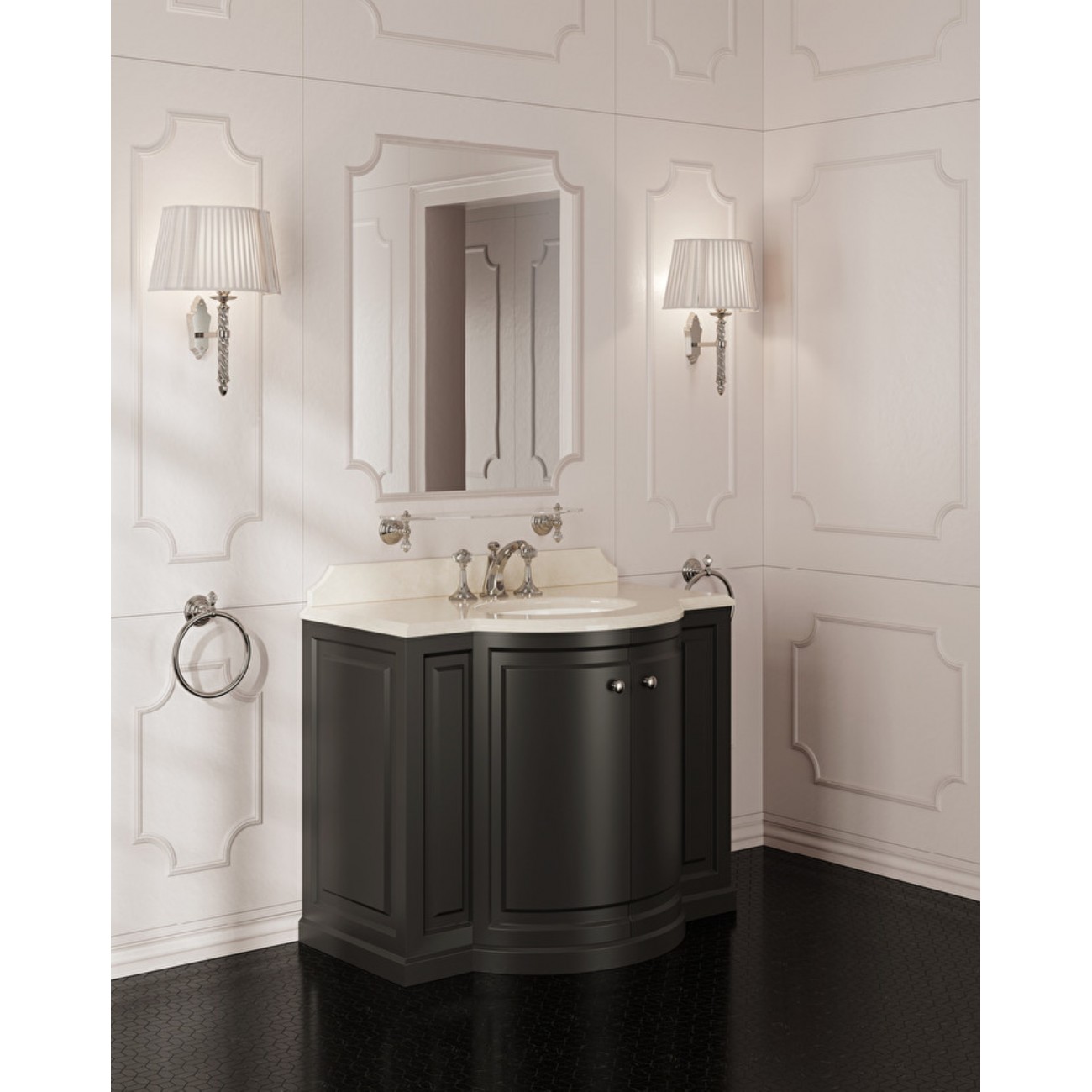 Devon&Devon Clarence, Porte-meuble avec plateau en marbre