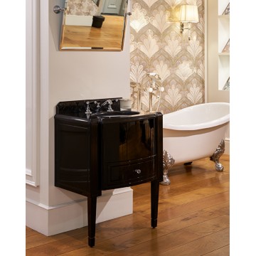 Devon&Devon Domino, Mobile portalavabo con piano in marmo Nero Marquinha